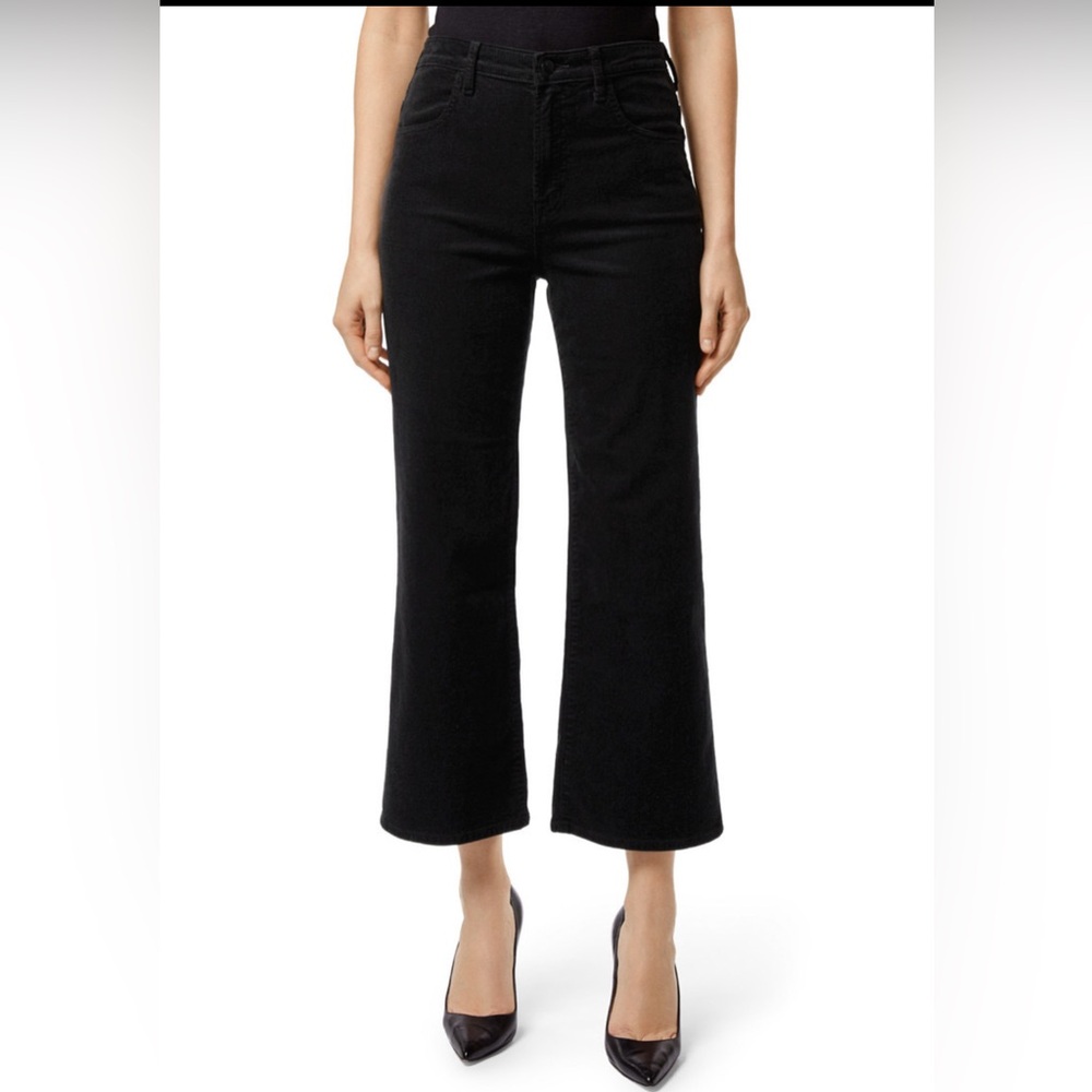 J Brand Joan Crop Black Corduroy Pants – Size 27